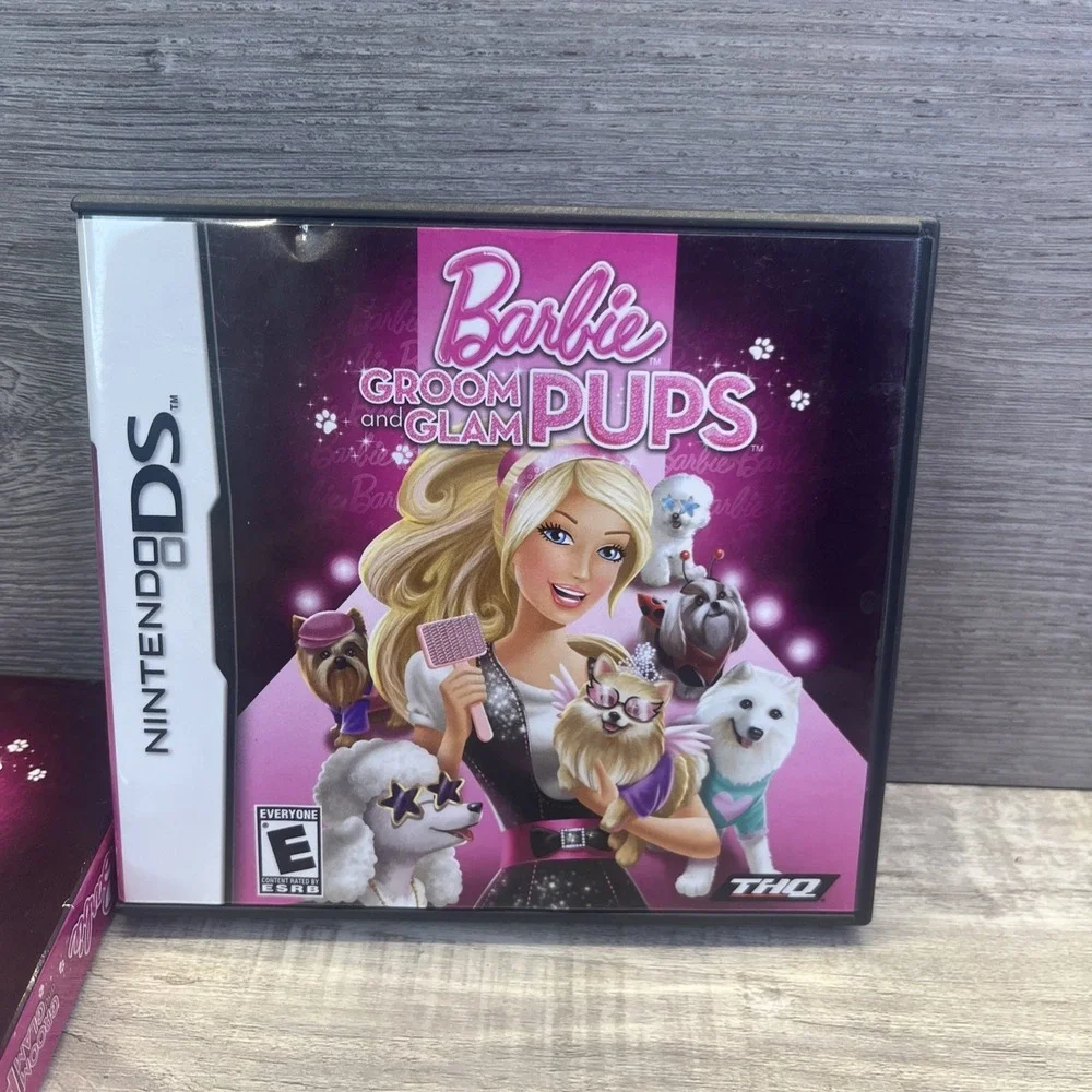 Barbie: Groom and Glam Pups (Nintendo DS, 2010) Dogs Puppies Fancy